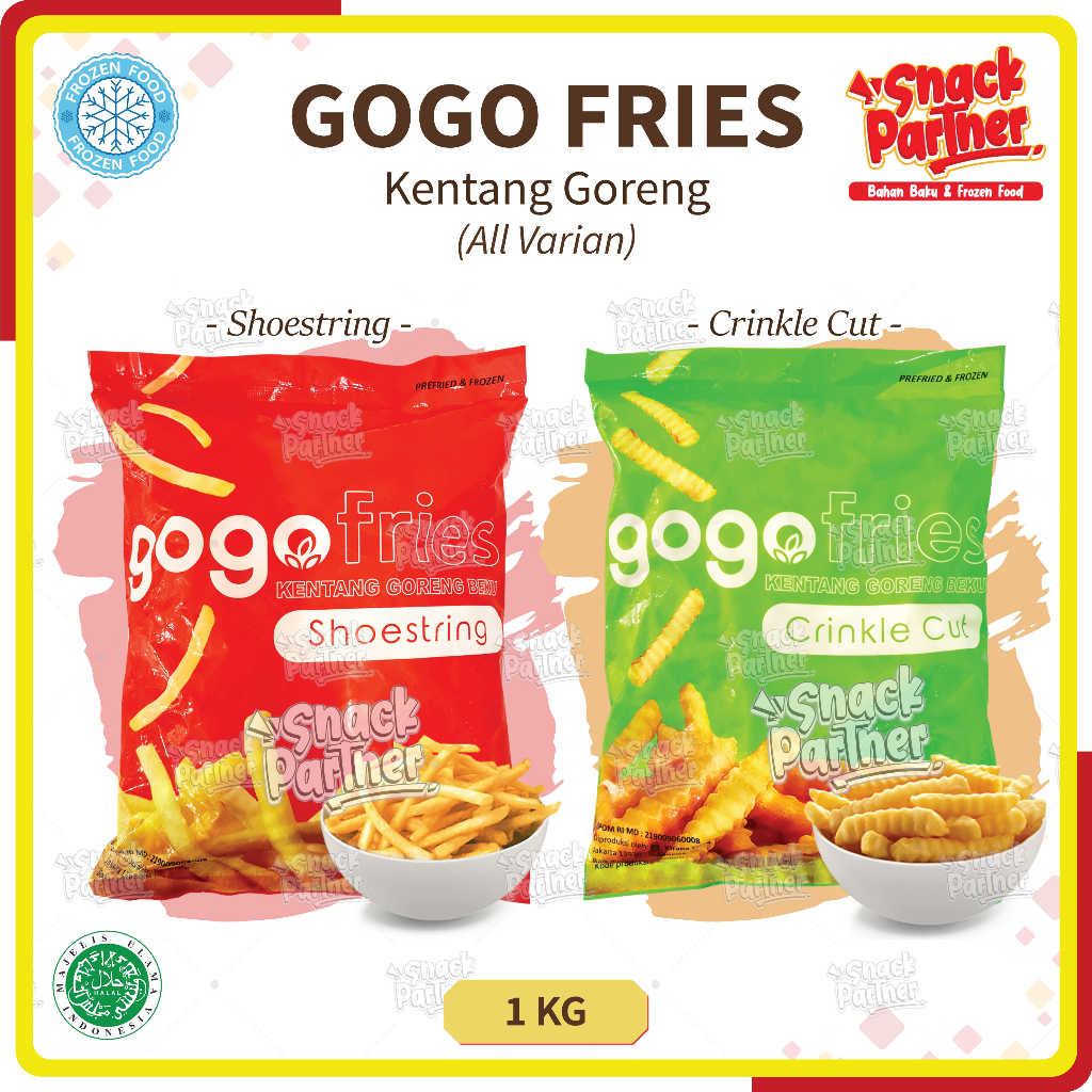 Jual GOGO FRIES French Fries Shoestring Kentang Goreng Potongan Lurus