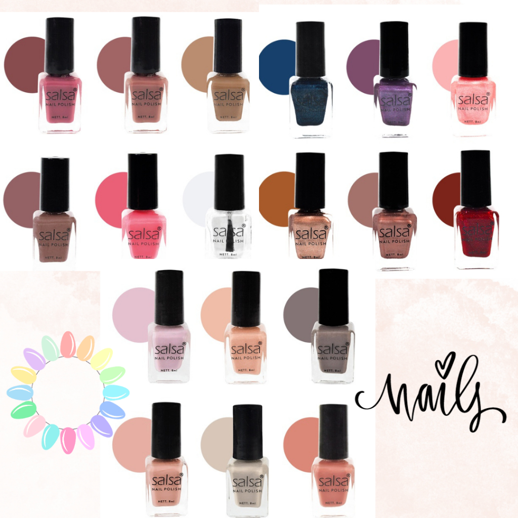 Jual Ecer SALSA Nail Polish Nude Tahan Lama Kutek Matte Murah