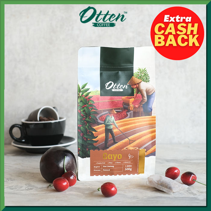 Jual Otten Coffee Arabica Aceh Gayo Natural Process G Biji Bubuk