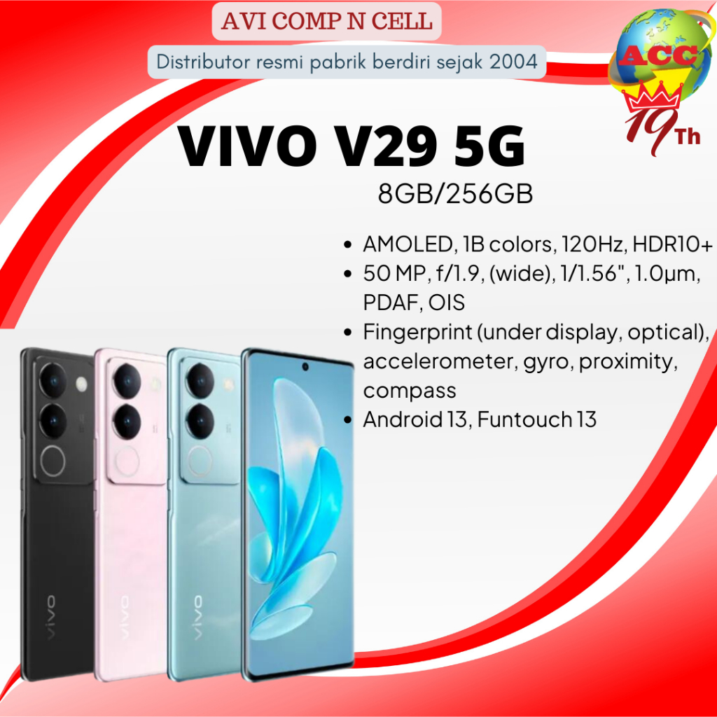 Jual Smartphone VIVO V29 8gb 256gb Shopee Indonesia