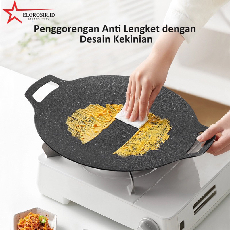 Jual Wajan Konduksi Original Wajan Grill Pan Bbq Anti Lengket Wajan