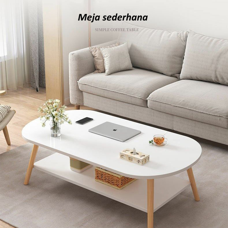 Jual MEJA RUANG TAMU MEJA SOFA MEJA TAMU KAYU MEJA KOPI MEJA OVAL MEJA