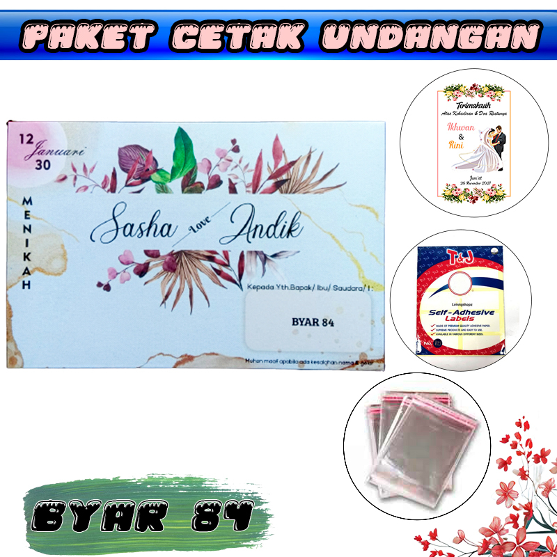 Jual Paket Cetak Blangko Undangan Atau Kertas Undangan Pernikahan Atau