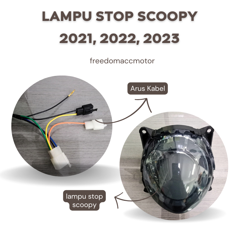 Jual Lampu Stop Belakang Scoopy Led Running Stop