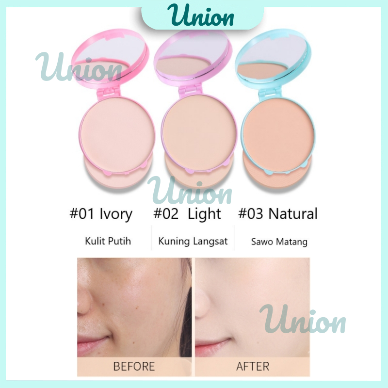 Jual UM Lameila 5214 Bedak Padat Padat Naked Make Up Powder Pressed