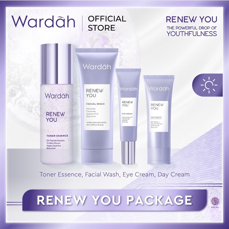 Jual Wardah Renew You Series Anti Aging Anti Keriput Day Night