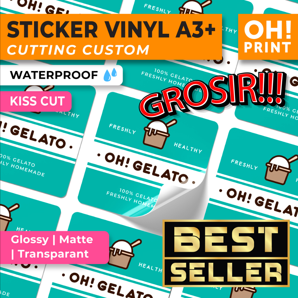 Jual GROSIR Cetak Stiker A3 Cetak Stiker Label Cetak Stiker Vinyl