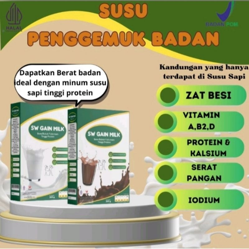 Jual 200GR SW GAIN MILK SUSU PENGGEMUK DAN PENAMBAH BERAT BADAN