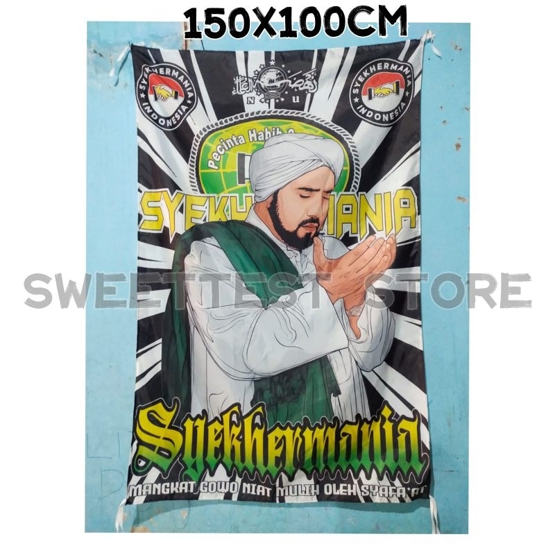 Jual Ready Stok Hari Jadi Bendera Syekhermania Bendera Habib Syech