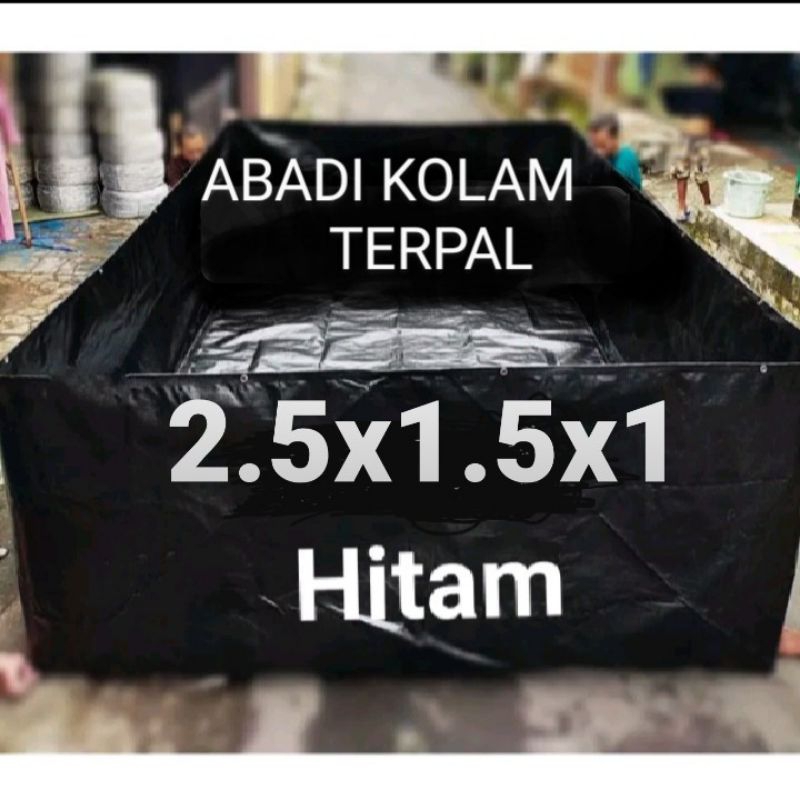 Jual Terpal Kolam Terpal Ikan Kotak A Korea Hitam X X