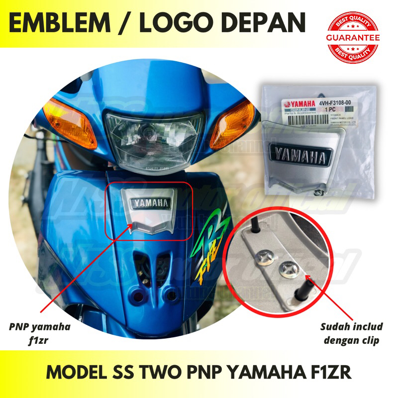 Jual Emblem Dasi Logo Panel Depan F Zr Fizr Model Ss Two Sudah Sama