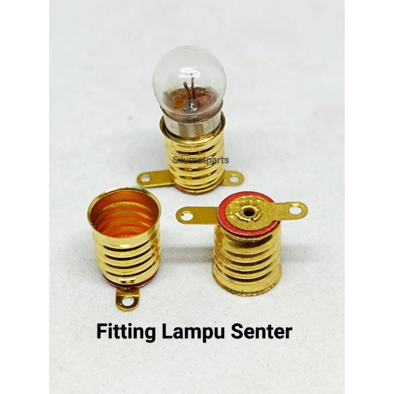 Jual Fitting E 10 Fiting Bohlam Kuningan Drat Tempat Lampu Senter