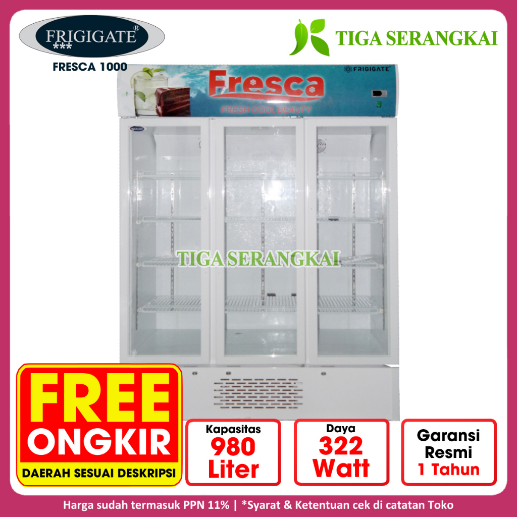 Jual Frigigate Showcase Kulkas Display Chiller Jumbo 980 Liter FRESCA