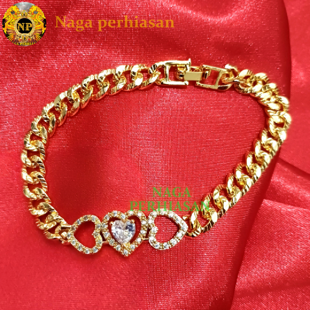 Jual Gelang Titanium Wanita Anti Karat Tidak Luntur Mutiara Hijab