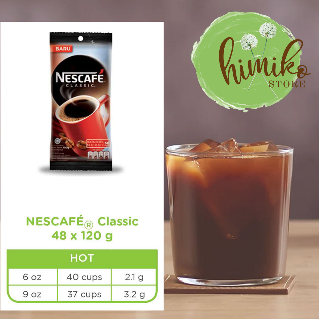 Jual Nescafe Classic 120 Gram Nescafe 120 Gr Vending Nestle 100