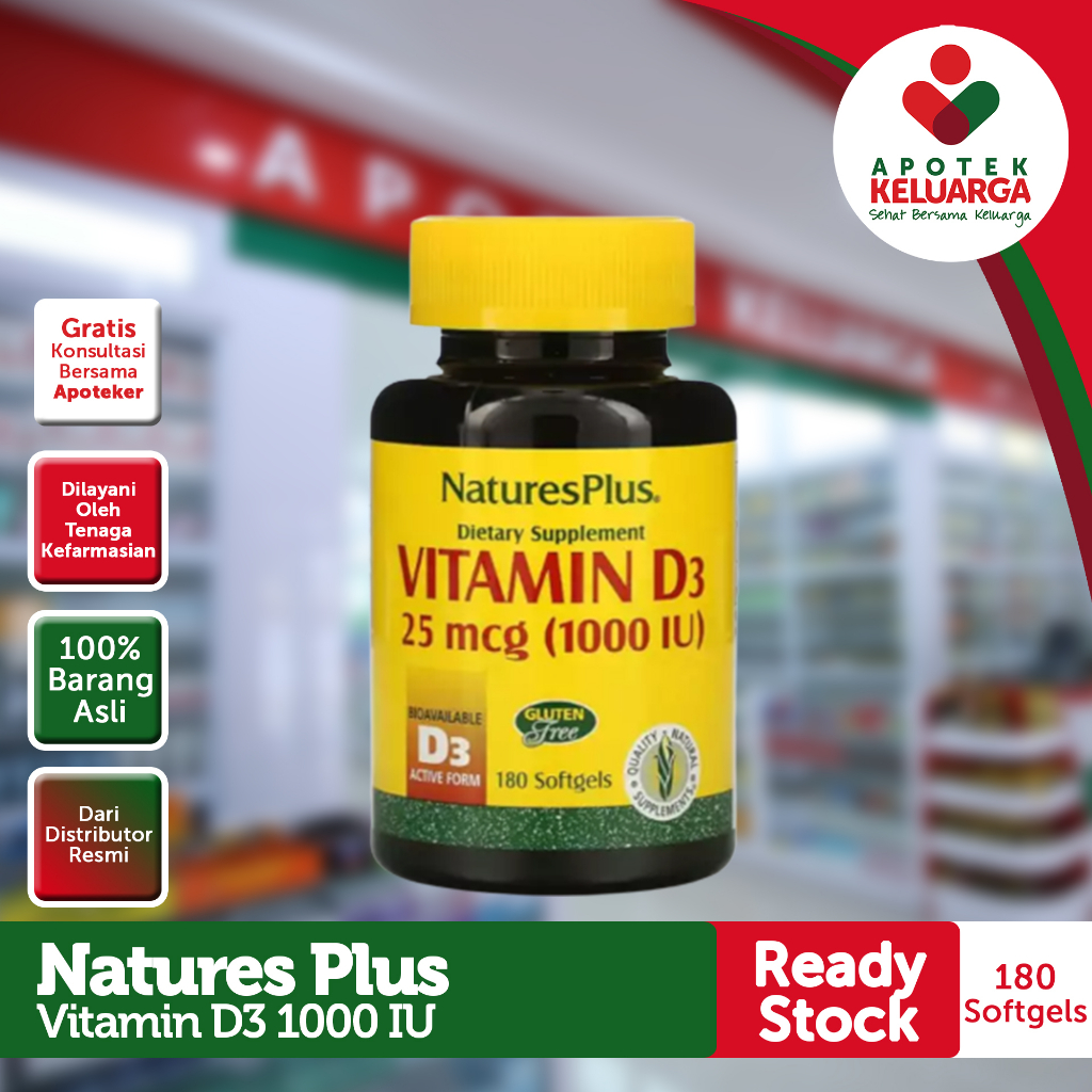 Jual Nature S Plus Vitamin D Iu Isi Multivitamin Shopee