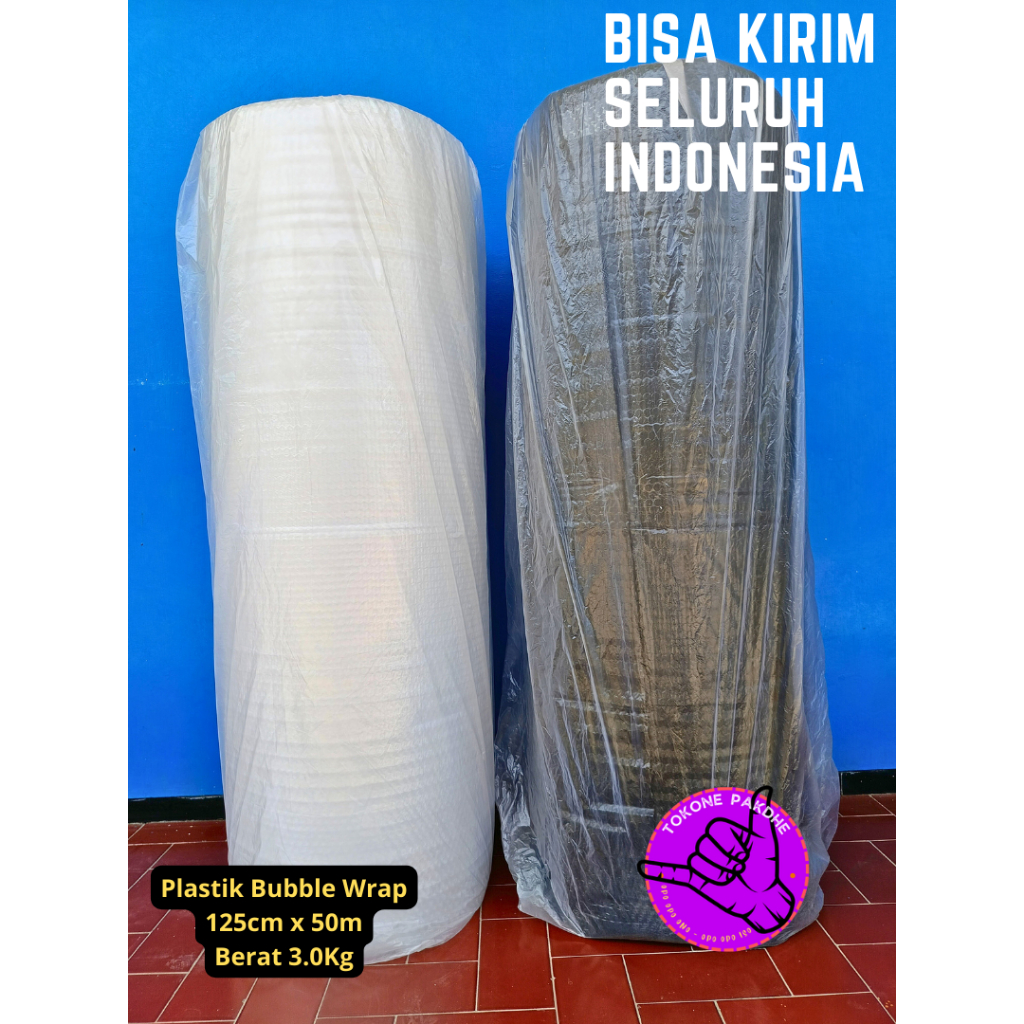 Jual Plastik Bubble Wrap 3kg 125cm X 50m Tebal Tidak Mudah Kempes