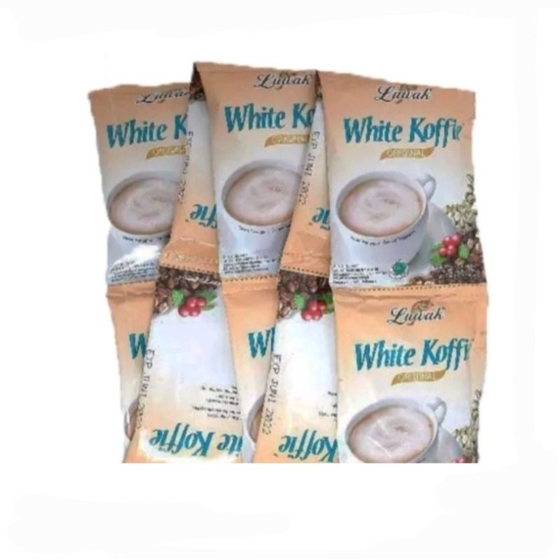 Jual Kopi Luwak White Coffee 1 Renceng 10 Sachet Shopee Indonesia