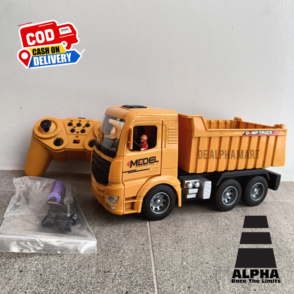 Jual Mainan Rc Truk Konstruksi Mercedes Actros Alat Berat Remote