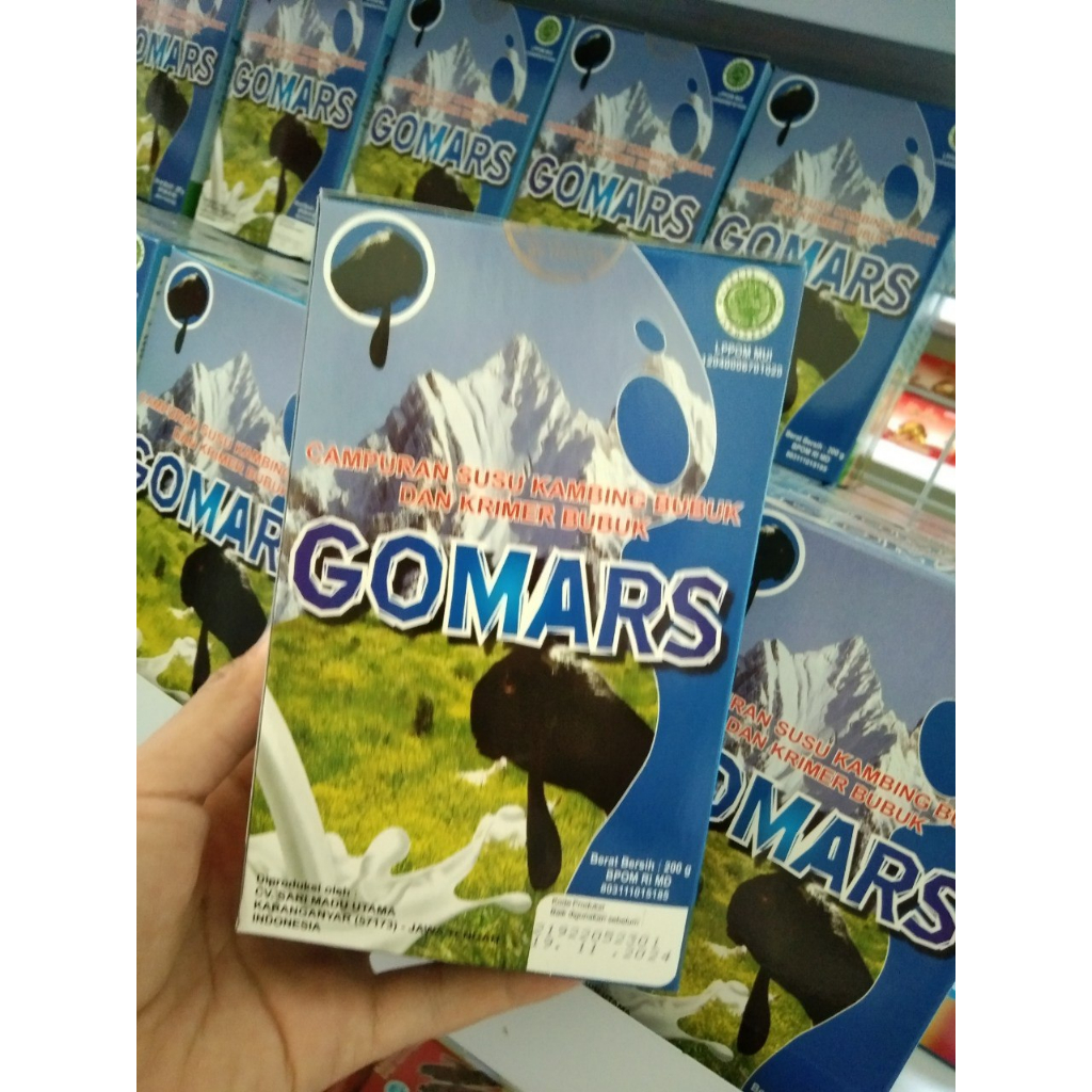 Jual Susu Gomars Box Rasa Original Susu Kambing Etawa Bubuk Dalam