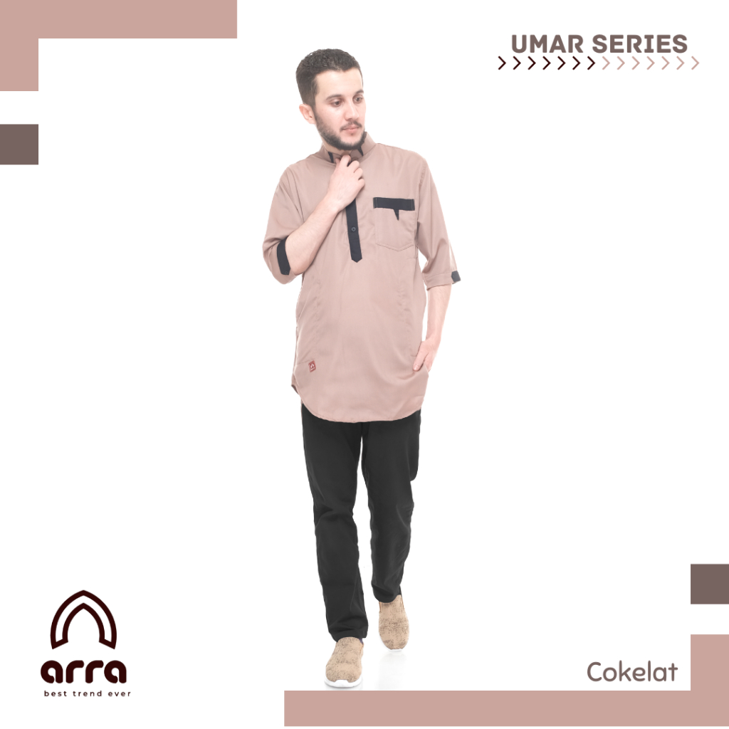 Jual ARRA Umar Dewasa Baju Koko Kokoh Muslim Kurta Pakistan Couple Ayah