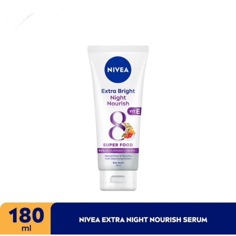 Jual Nivea Body Serum Extra White Bright Night Nourish Ml Shopee