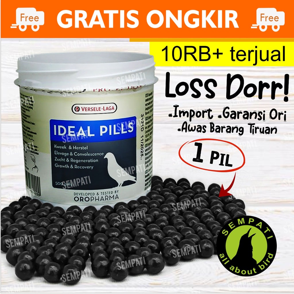 Jual Ideal Pills Pil Versele Laga Vitamin Doping Jamu Burung Merpati