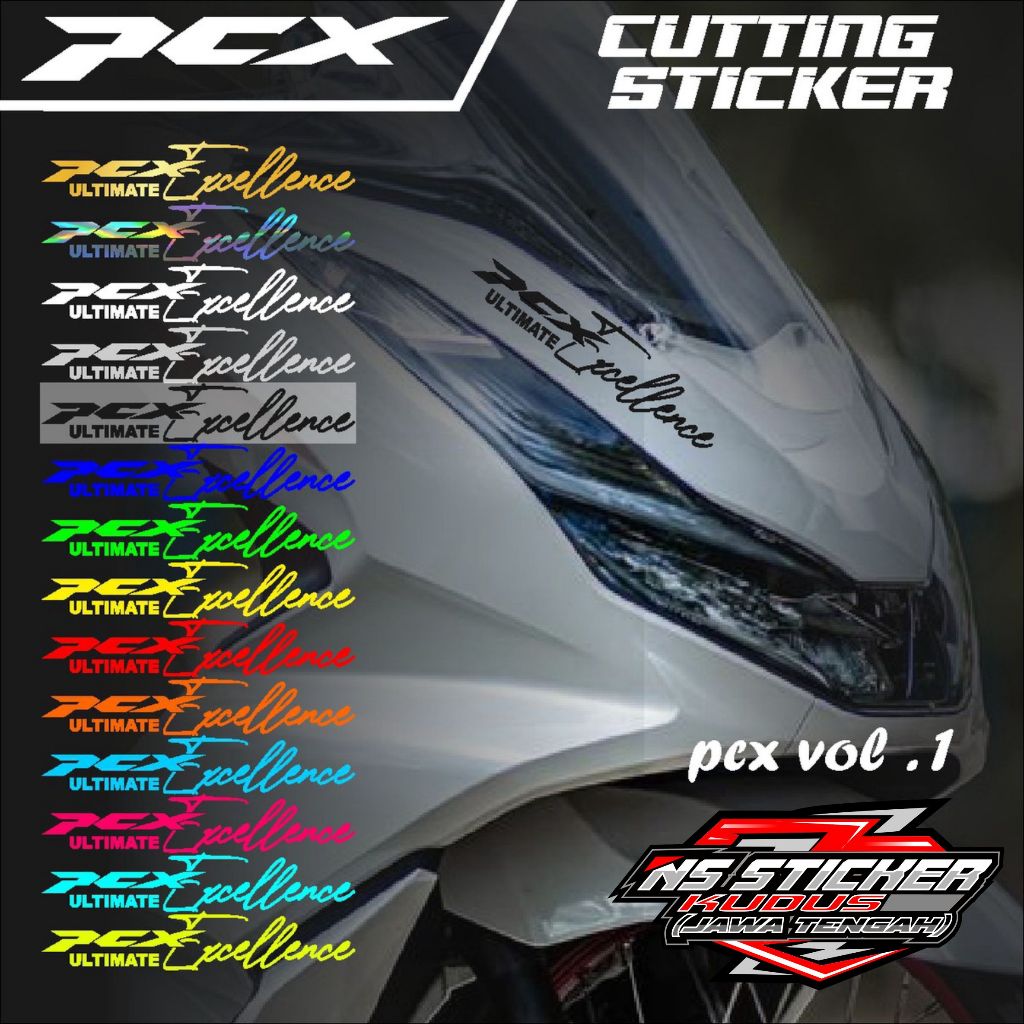 Jual Cutting Sticker Pcx Stiker Lis Variasi Motor Honda Pcx Exceed