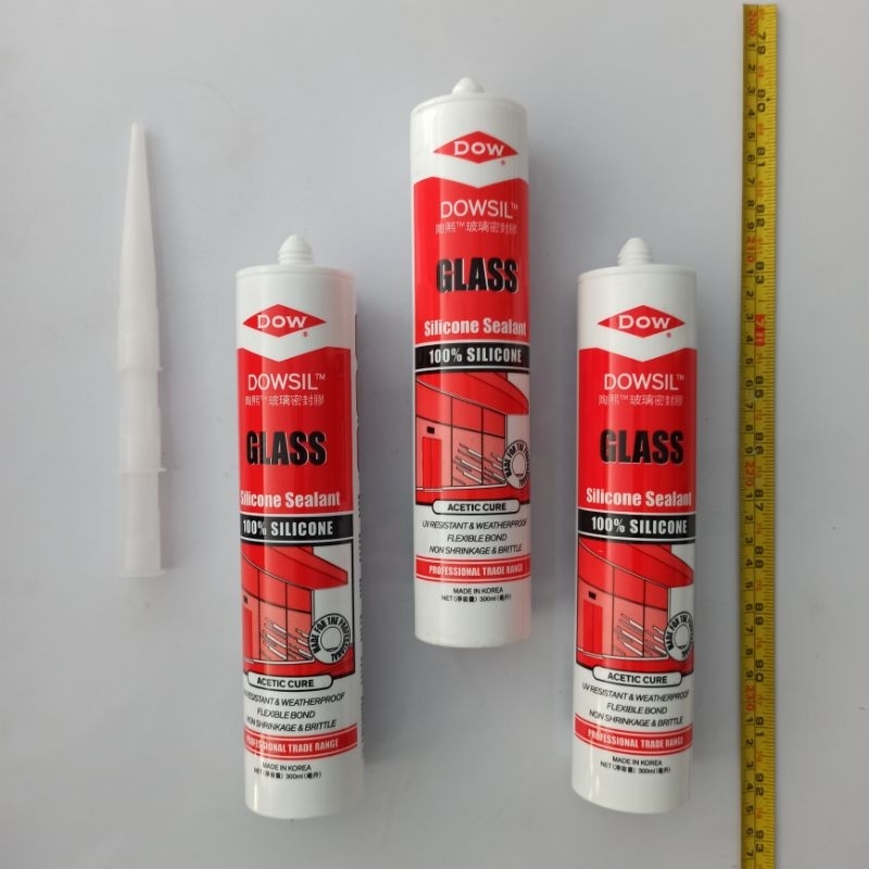 Jual Lem Sealant Kaca Dowsil Ml Clear Black White Shopee Indonesia