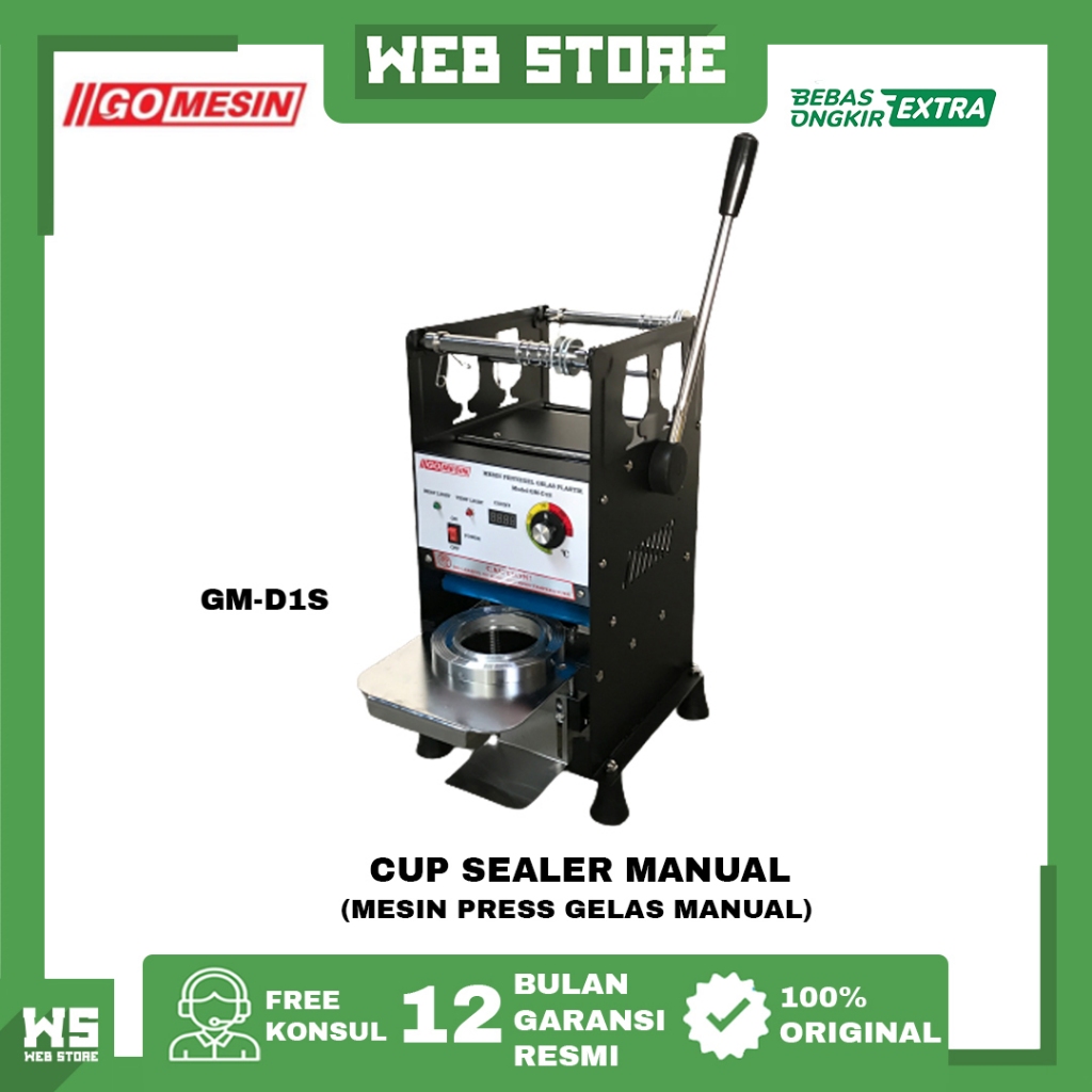 Jual Cup Sealer Mesin Press Packaging Gelas Plastik Digital Counter Teh