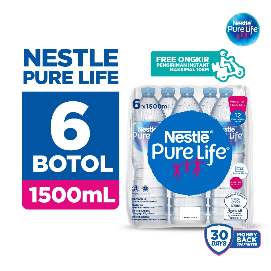 Jual Air Mineral Nestle Pure Life 1500mL PAKET ISI 6 Pure Life