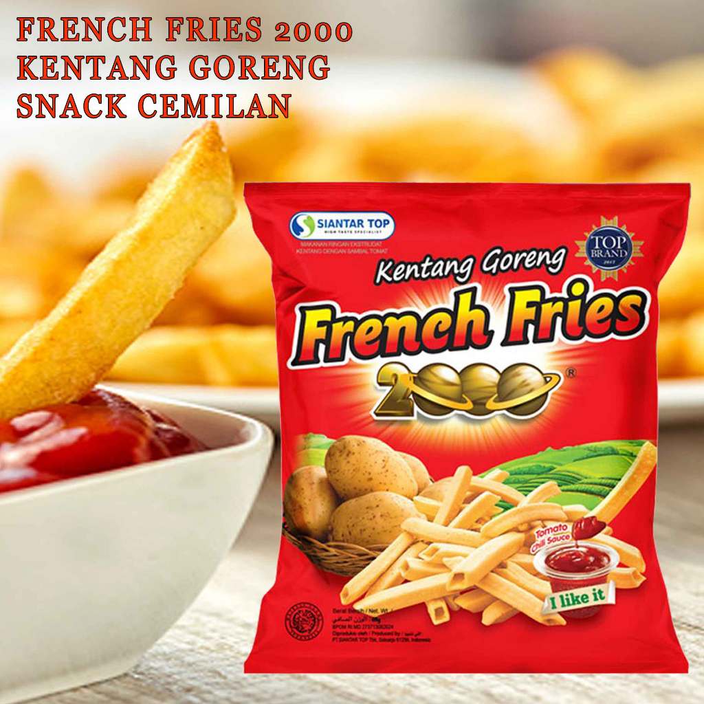 Jual French Fries 2000 Snack Kentang Goreng Snack Rasa Potato 62g