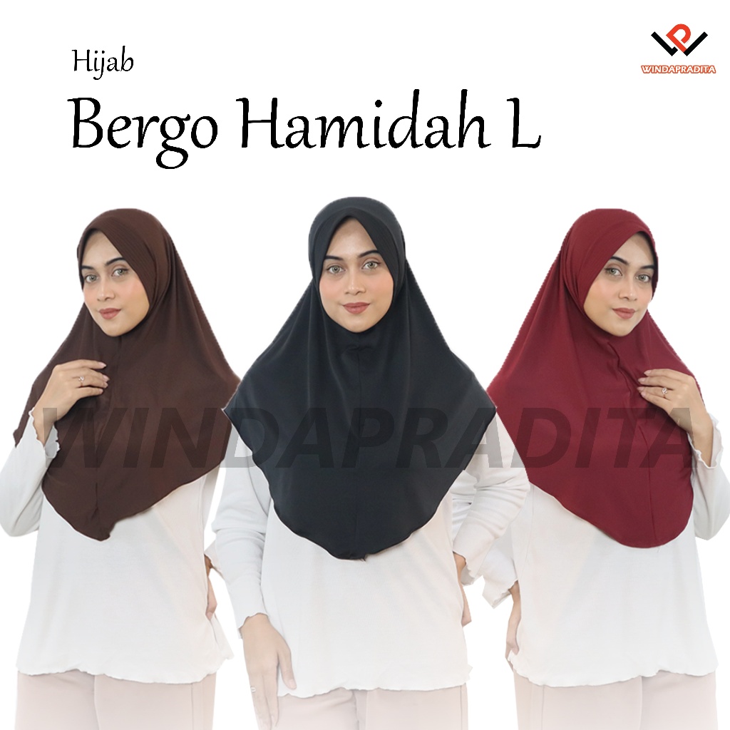 Jual Kerudung Bergo Hamidah Jilbab Instan Hijab Sport Kaos