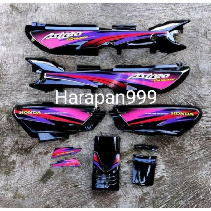 Jual Cover Body Bodi Honda Astrea Grand Legenda Impressa Set Box Aki