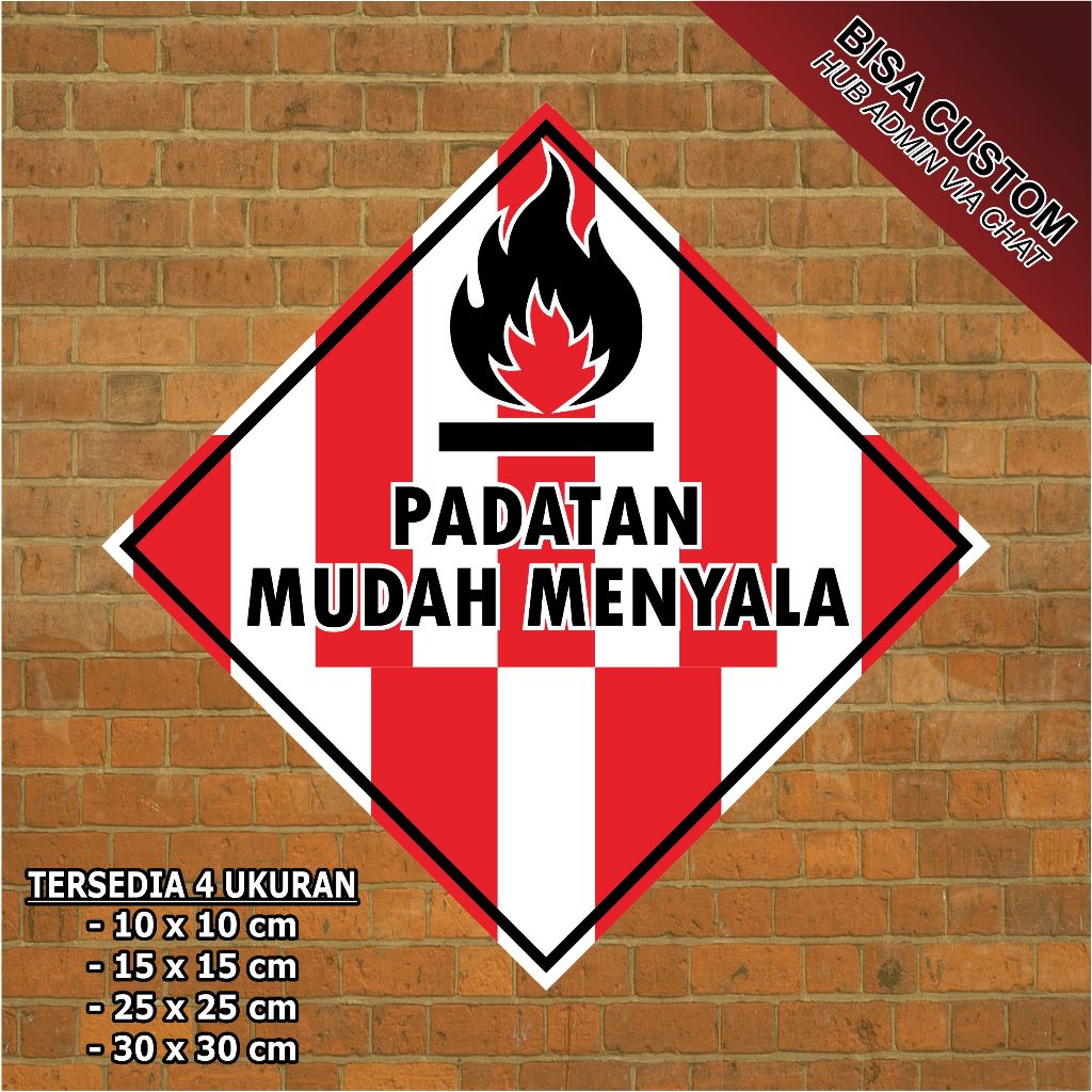 Jual Stiker Label Tanda Simbol Limbah B3 Stiker Bahan Berbahaya Dan