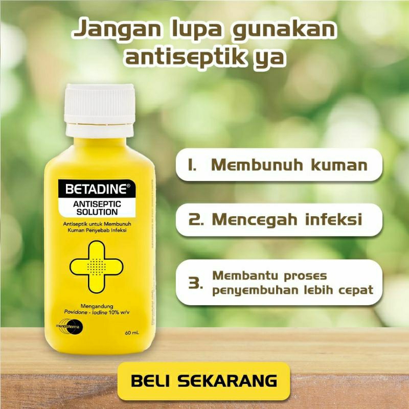 Jual Betadine Antiseptic Solution 60 Ml Shopee Indonesia