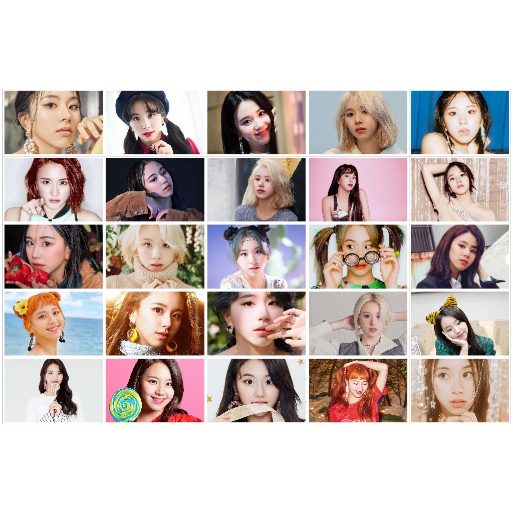 Jual LOMO CARD TWICE LOMOCARD ISI 25 PCS LAMINASI 2SISI KPOP