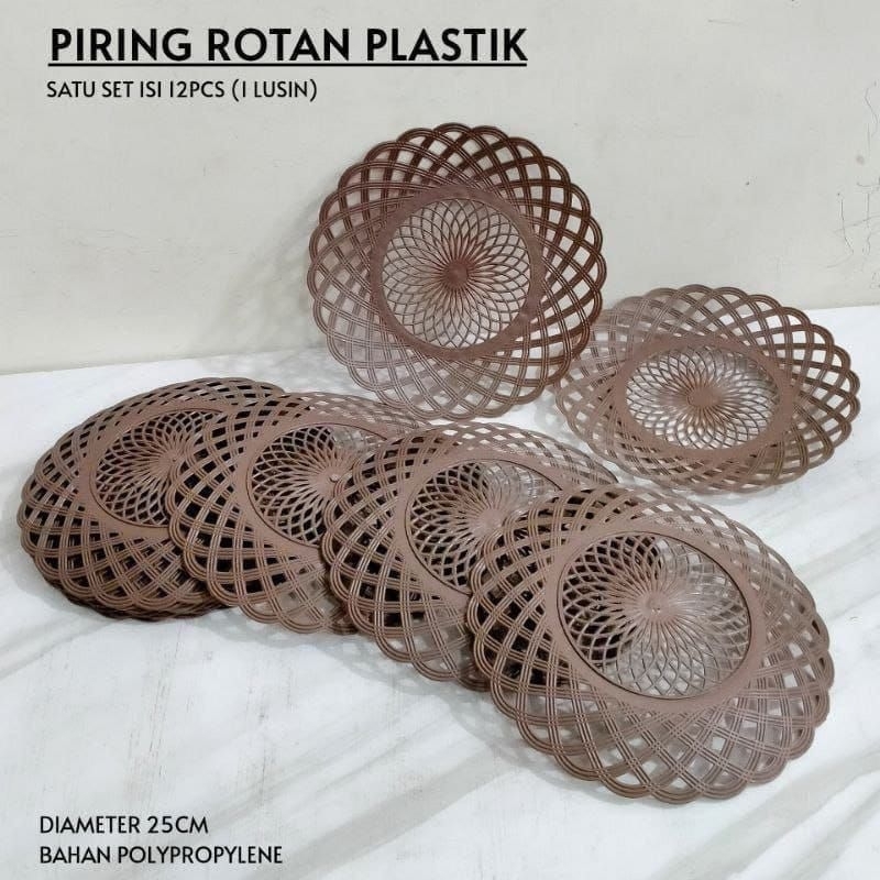 Jual Piring Rotan Plastik Lusin Shopee Indonesia