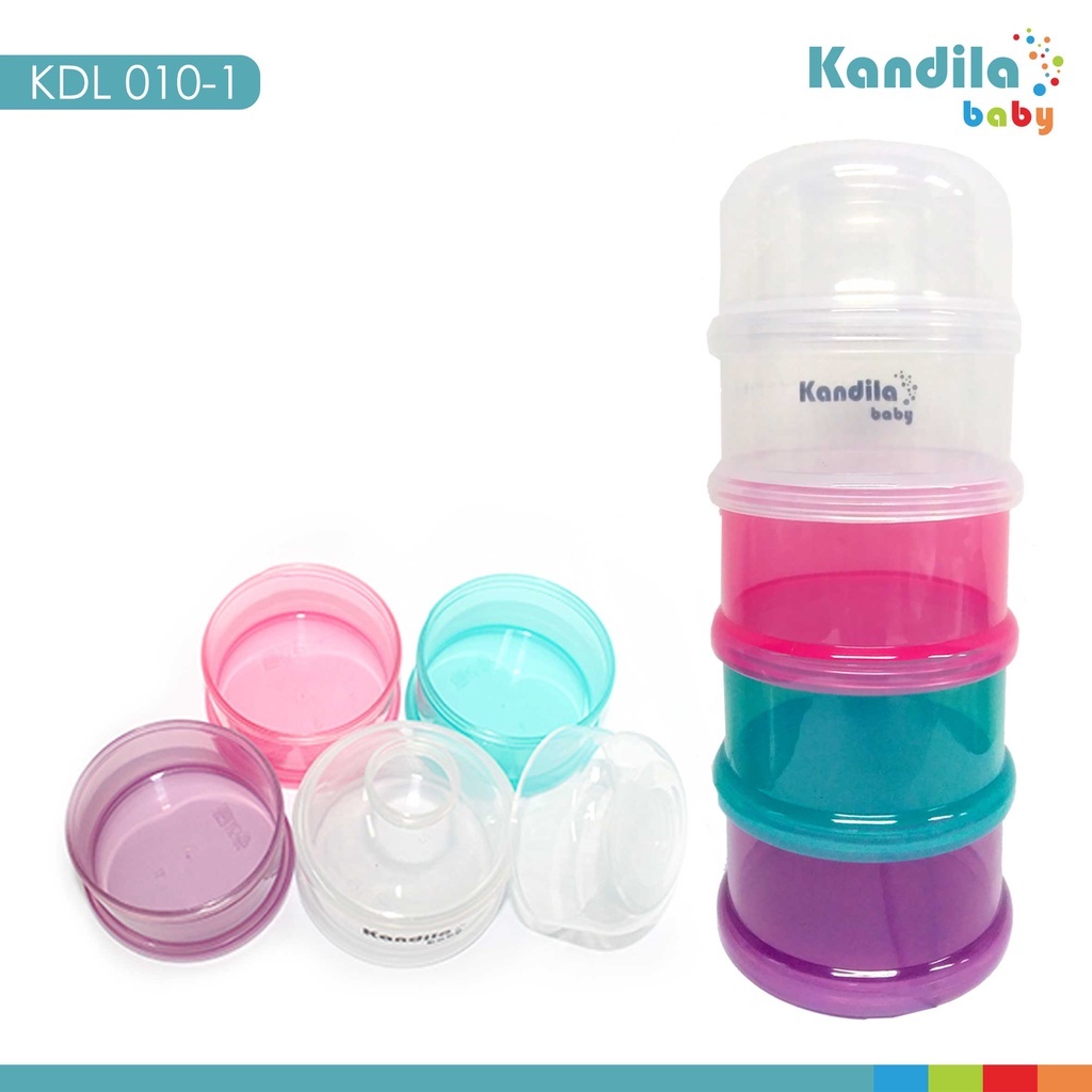 Jual KANDILA BABY MILK POWDER CLEAR CASE 4 LAYER KDL 010 1 TEMPAT