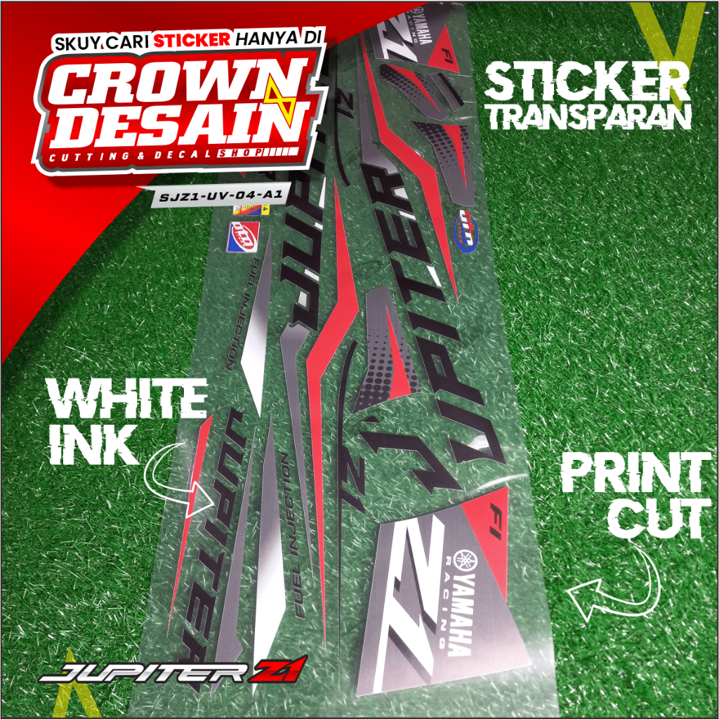 Jual Striping UV Jupiter Z1 Lis Transparan Stiker Lis Body Yamaha