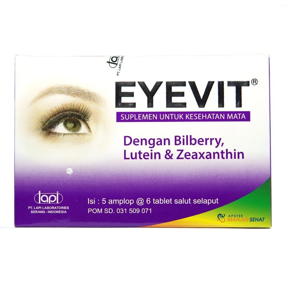 Jual Eyevit Tablet Box Isi 30 Vitamin Mata Mata Minus Mata Tua Mata