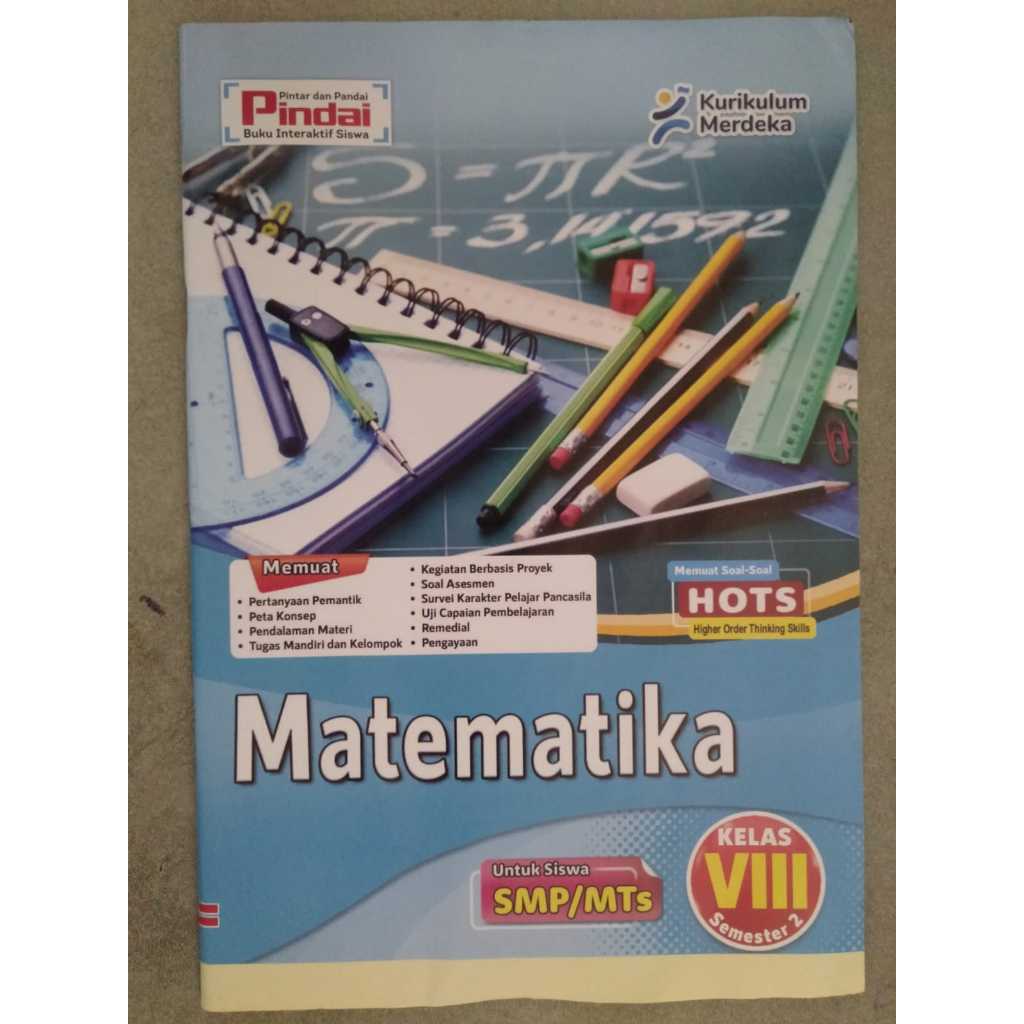 Jual LKS Matematika Untuk Kelas 8 Semester 2 SD Kurikulum Merdeka