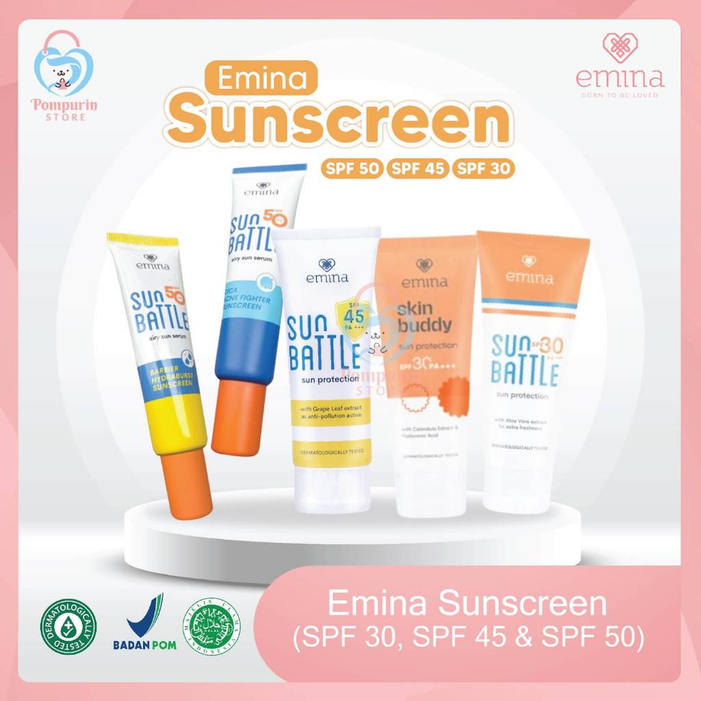 Jual Emina Sun Battle Spf Ml Sun Protection Sun Battle Spf