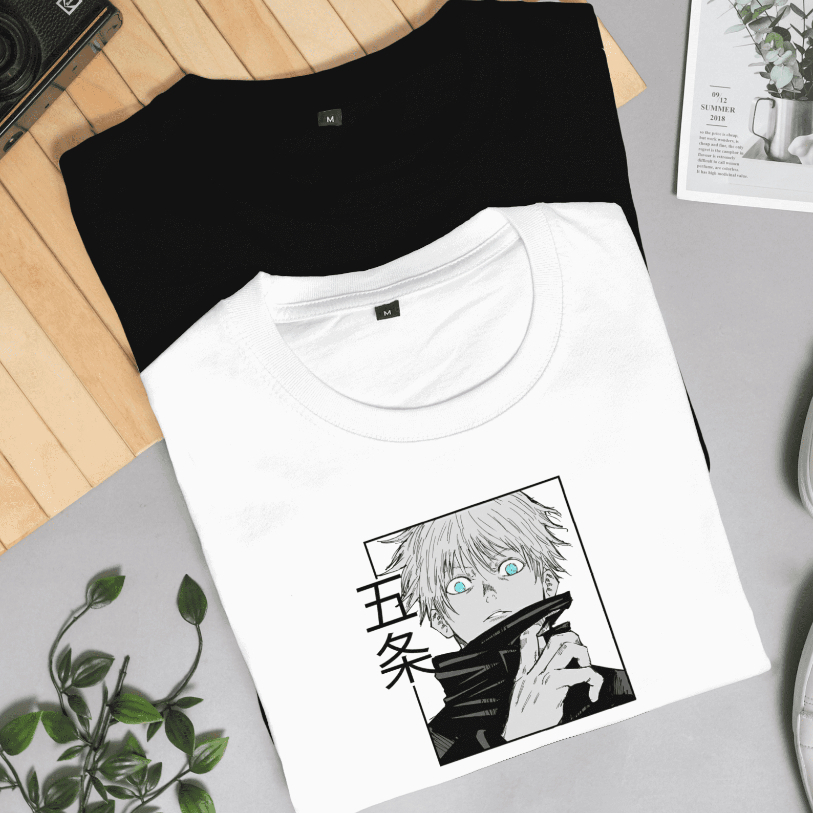 Jual Baju Kaos Lengan Pendek Gojo Satoru Jujutsu Kaisen Baju Distro