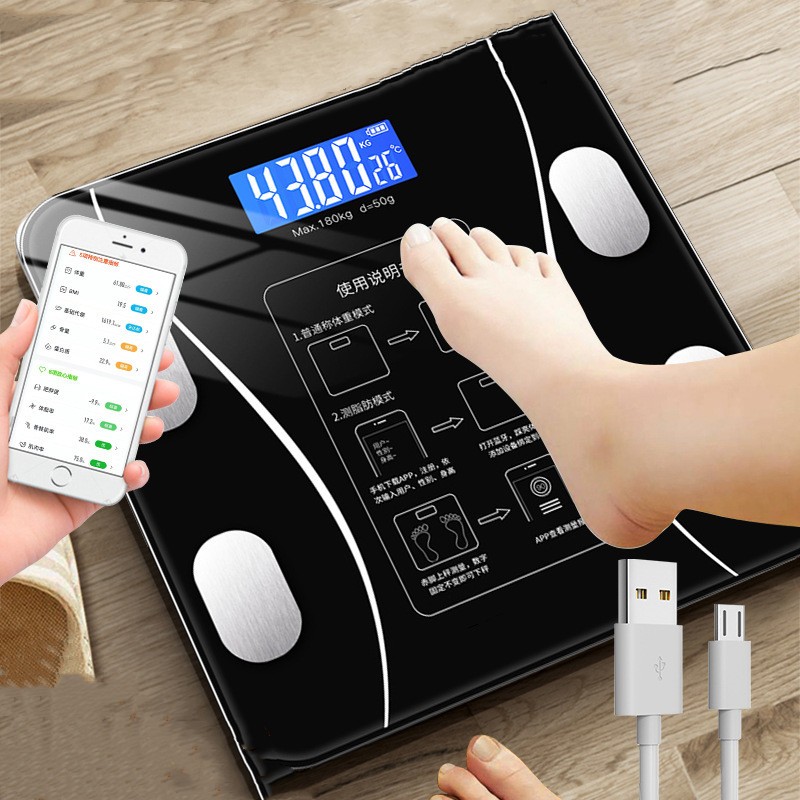 Jual Timbangan Badan Digital Body Fat Monitor With App Smart Weight