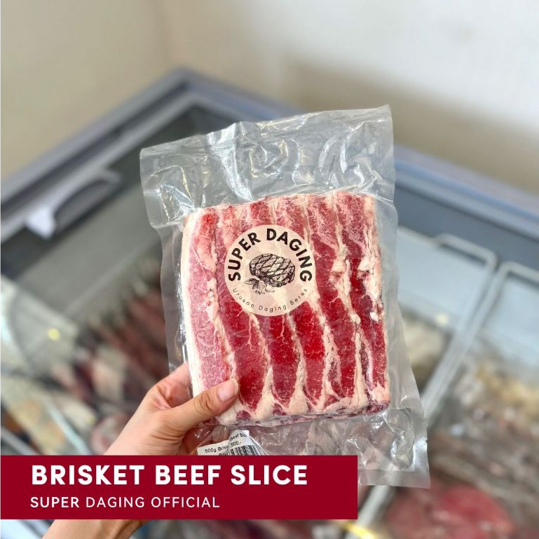 Jual Beef Brisket Slice Fat Kg Super Daging Palembang