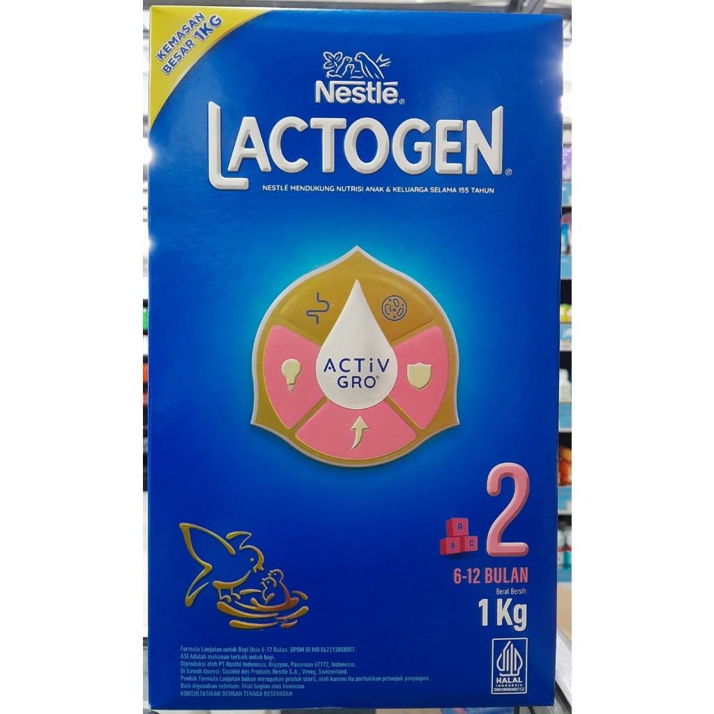 Jual Lactogen 2 Usia 6 12 Bulan 1kg Shopee Indonesia