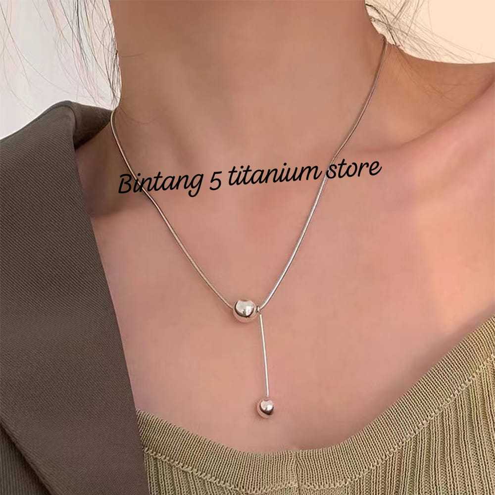 Jual KALUNG TITANIUM DESAIN BOLA POLOS JURAI ANTI LUNTUR ANTI KARAT