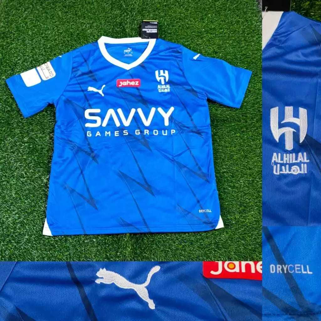 Jual AL HILAL HOME JERSEY BAJU BOLA BIRU 2023 2024 GRADE ORI Shopee