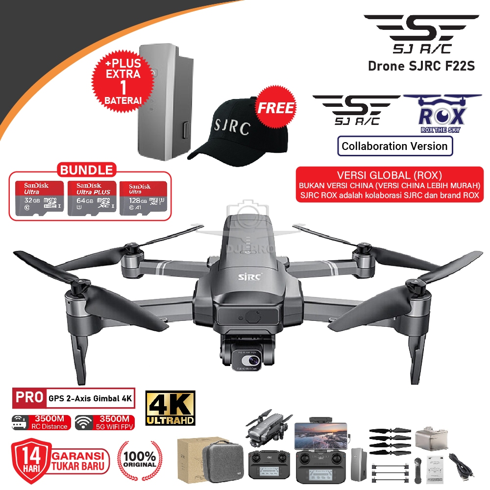 Jual Drone Sjrc F S Pro Gps Axis Gimbal K Km Min Rc